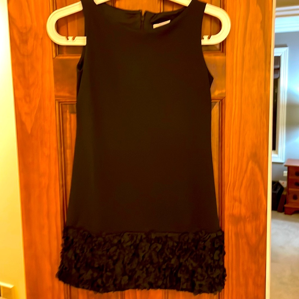 Maria Casero Black Dress with Embellished Bottom